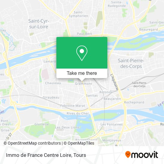 Immo de France Centre Loire map