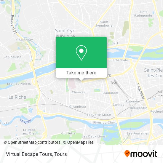 Virtual Escape Tours map