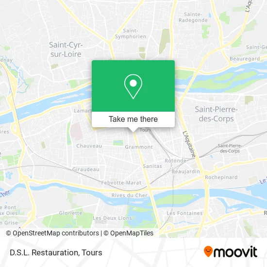 D.S.L. Restauration map