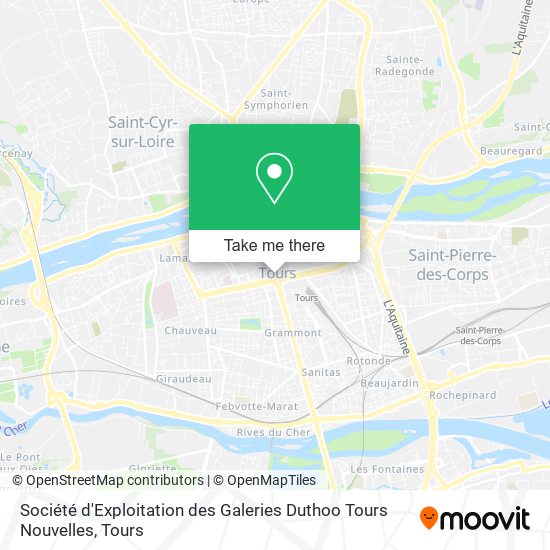 Société d'Exploitation des Galeries Duthoo Tours Nouvelles map