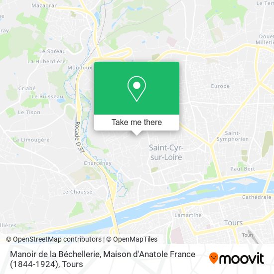 Manoir de la Béchellerie, Maison d'Anatole France (1844-1924) map