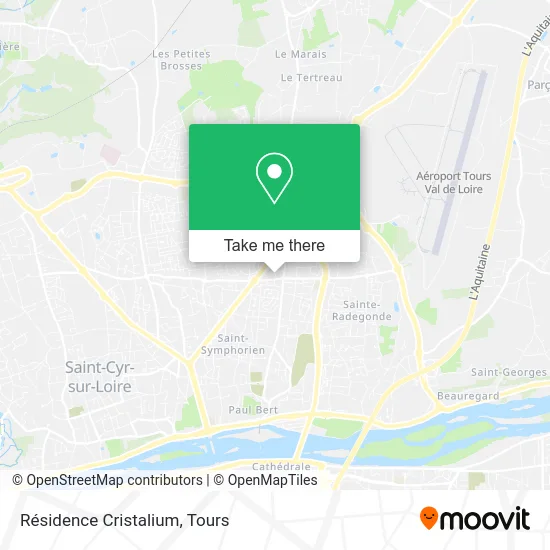 Résidence Cristalium map