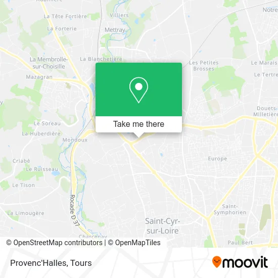 Provenc'Halles map