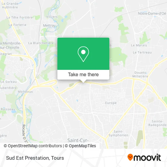 Sud Est Prestation map