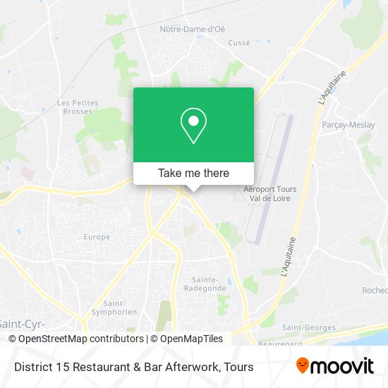 District 15 Restaurant & Bar Afterwork map