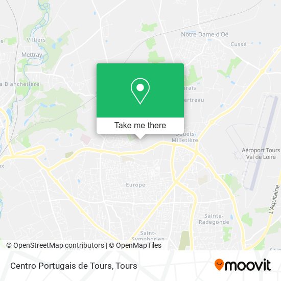 Centro Portugais de Tours map
