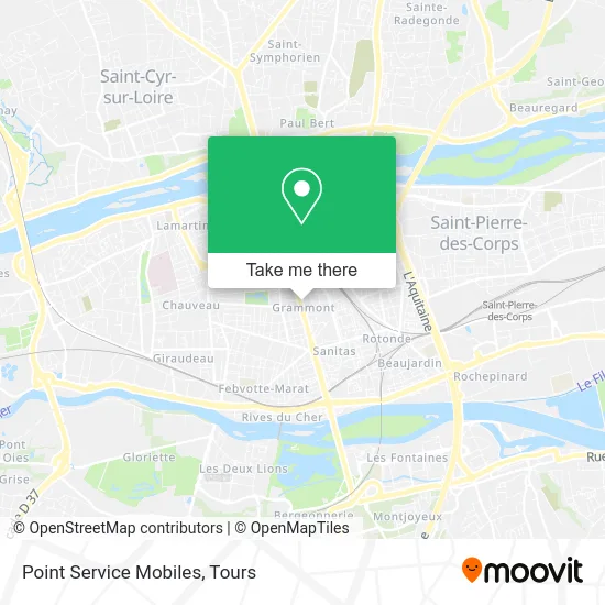 Point Service Mobiles map