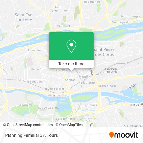 Planning Familial 37 map