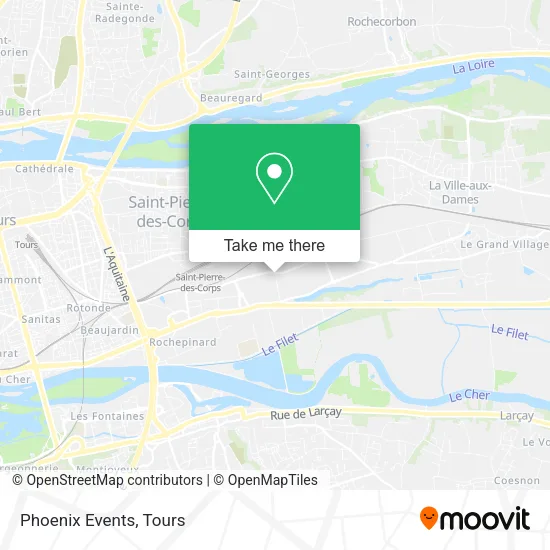 Phoenix Events map