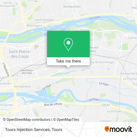 Tours Injection Services map