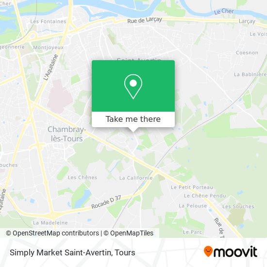 Simply Market Saint-Avertin map