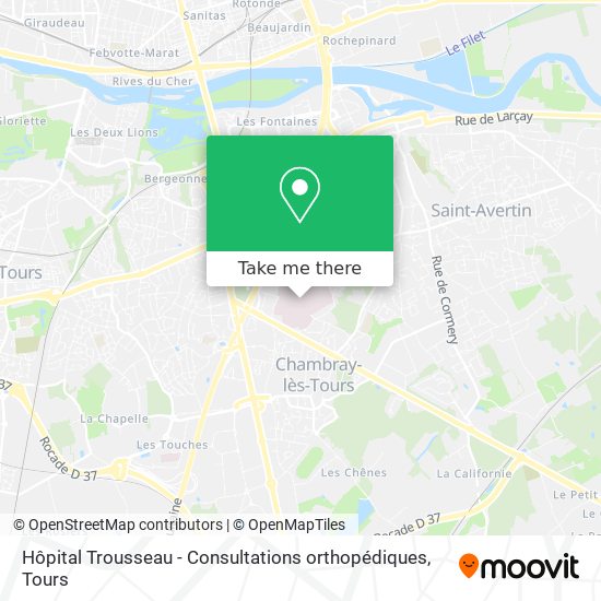 Hôpital Trousseau - Consultations orthopédiques map