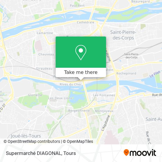 Supermarché DIAGONAL map