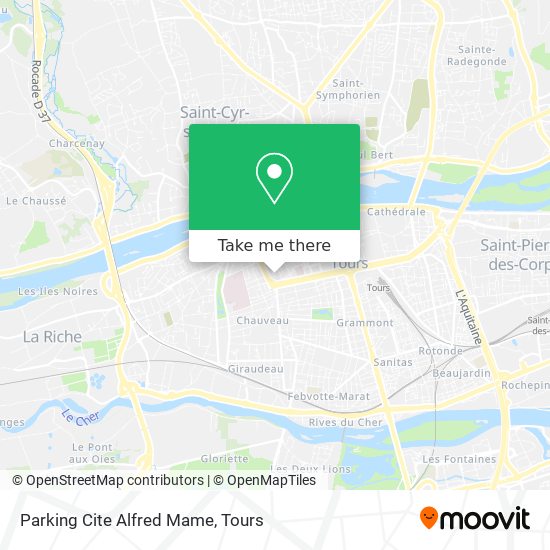 Parking Cite Alfred Mame map