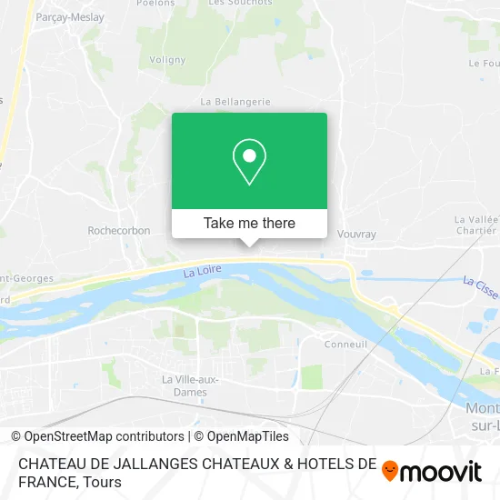 CHATEAU DE JALLANGES CHATEAUX & HOTELS DE FRANCE map