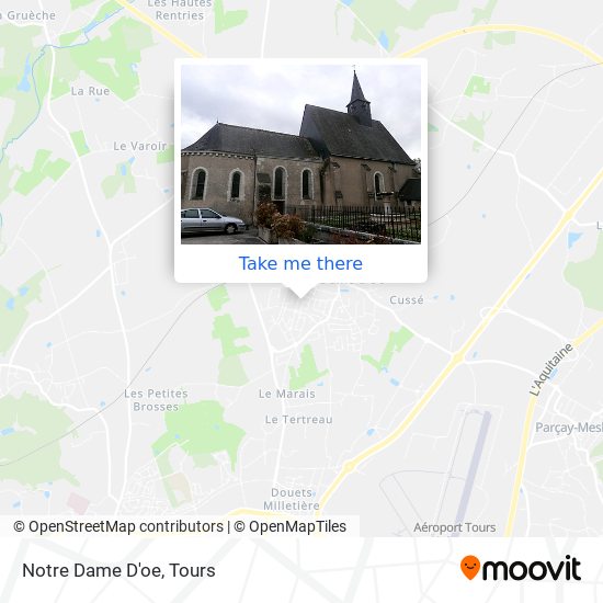 Notre Dame D'oe map