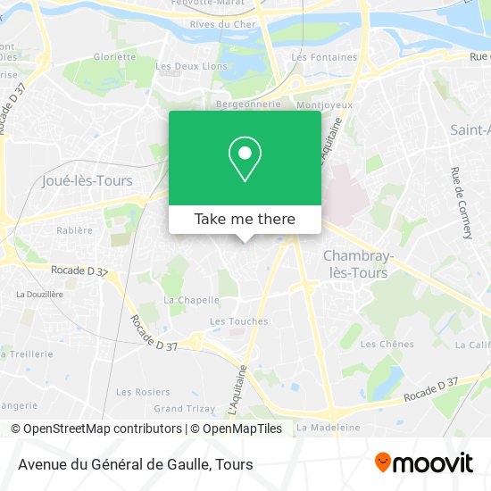 Mapa Avenue du Général de Gaulle