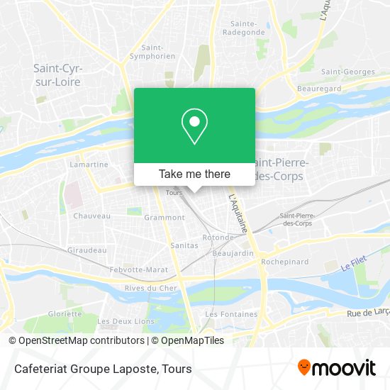 Mapa Cafeteriat Groupe Laposte