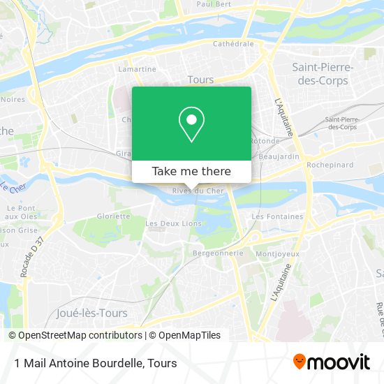 Mapa 1 Mail Antoine Bourdelle