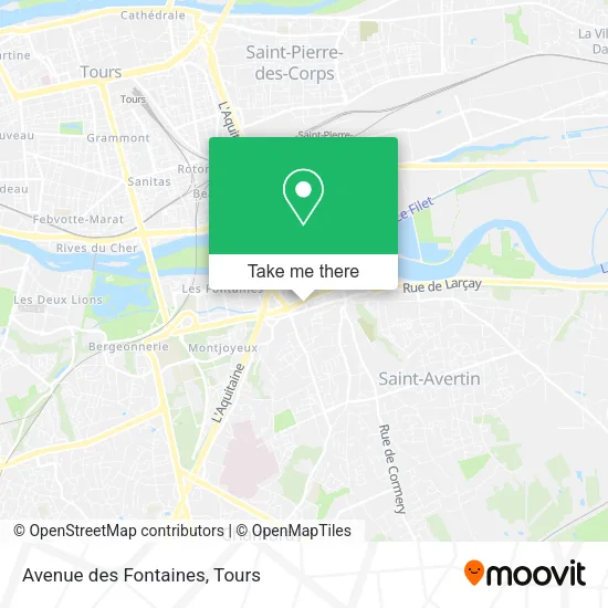 Avenue des Fontaines map