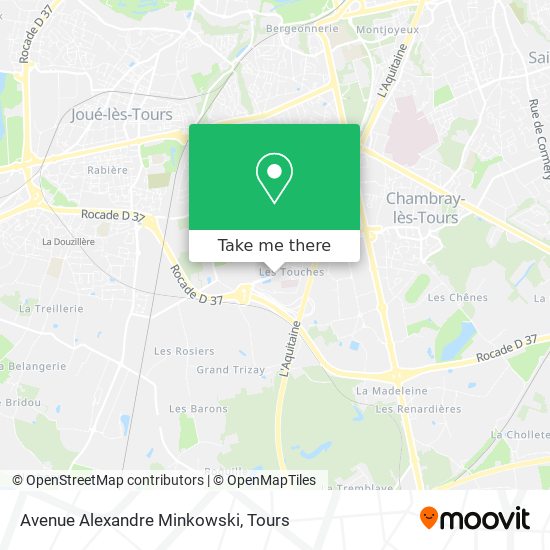 Avenue Alexandre Minkowski map