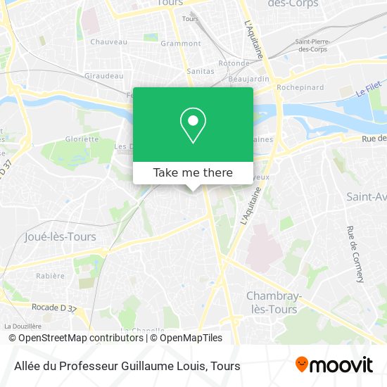 Allée du Professeur Guillaume Louis map