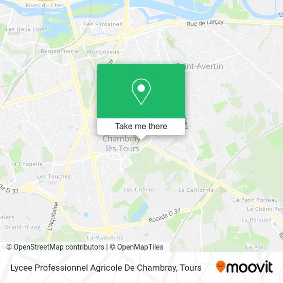 Lycee Professionnel Agricole De Chambray map