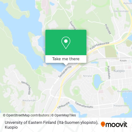 How to get to University of Eastern Finland (Itä-Suomen yliopisto) in  Kuopio by Bus?