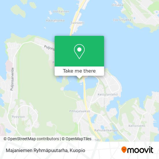 Majaniemen Ryhmäpuutarha map