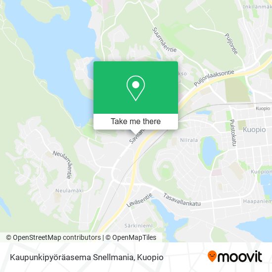 Kaupunkipyöräasema Snellmania map