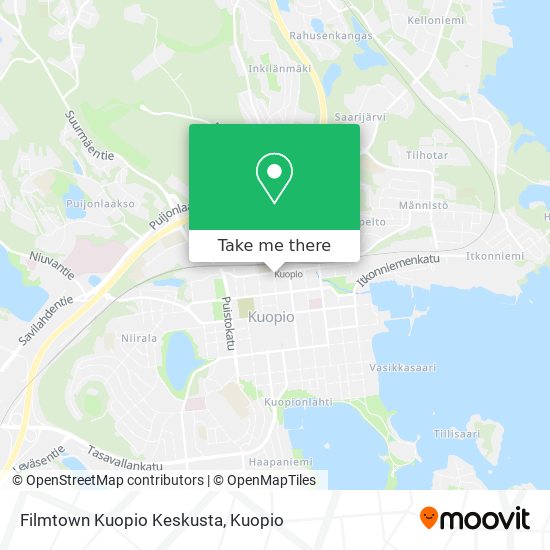 Filmtown Kuopio Keskusta map