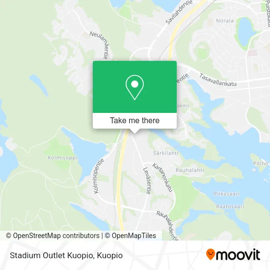 Stadium Outlet Kuopio map