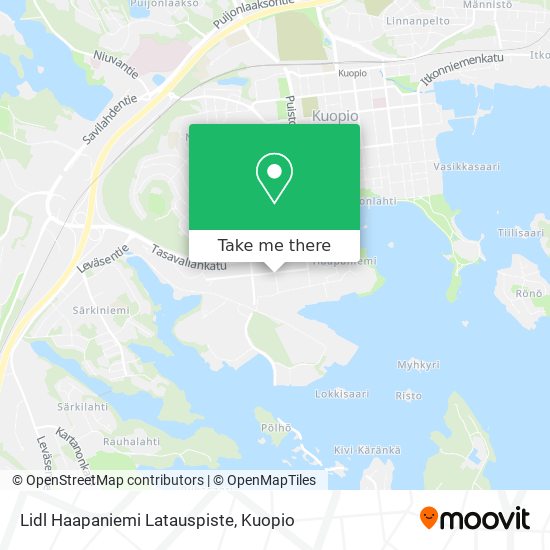 Lidl Haapaniemi Latauspiste map