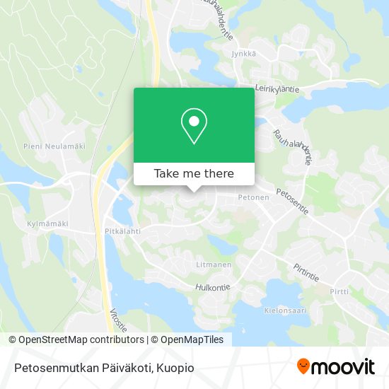 Petosenmutkan Päiväkoti map