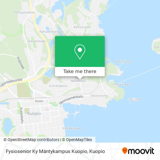 Fysiosenior Ky Mäntykampus Kuopio map