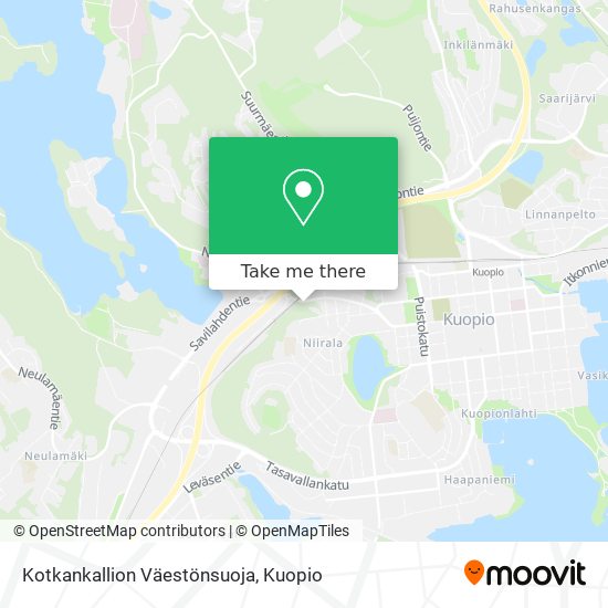 Kotkankallion Väestönsuoja map