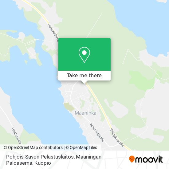 Pohjois-Savon Pelastuslaitos, Maaningan Paloasema map