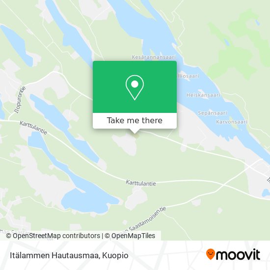 Itälammen Hautausmaa map