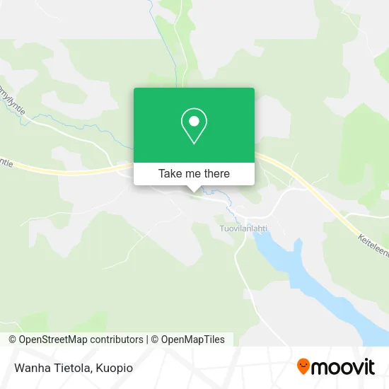 Wanha Tietola map