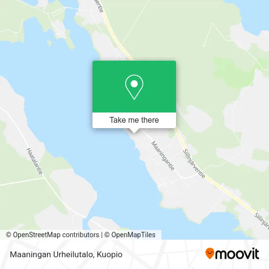 Maaningan Urheilutalo map