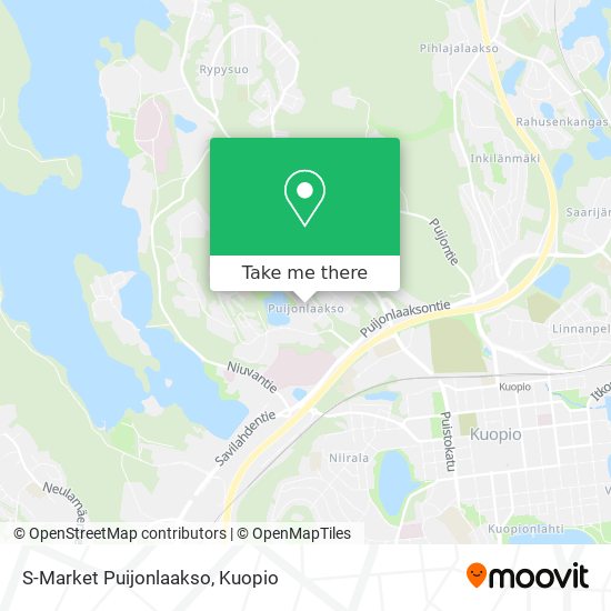 S-Market Puijonlaakso map