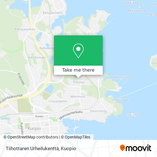 Tiihottaren Urheilukenttä map