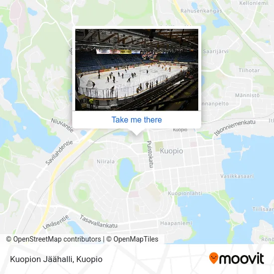 Kuopion Jäähalli map