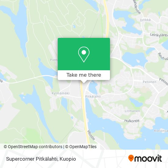Supercorner Pitkälahti map