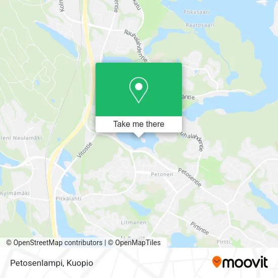 Petosenlampi map