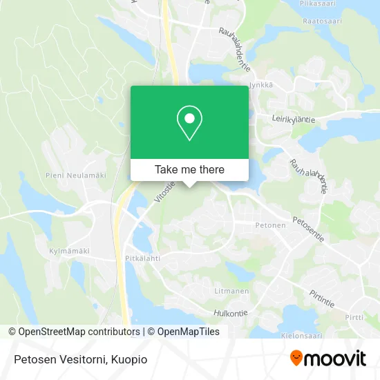 Petosen Vesitorni map