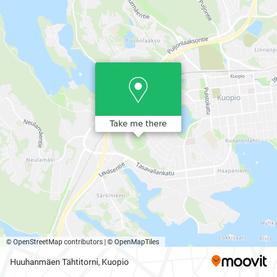 Huuhanmäen Tähtitorni map