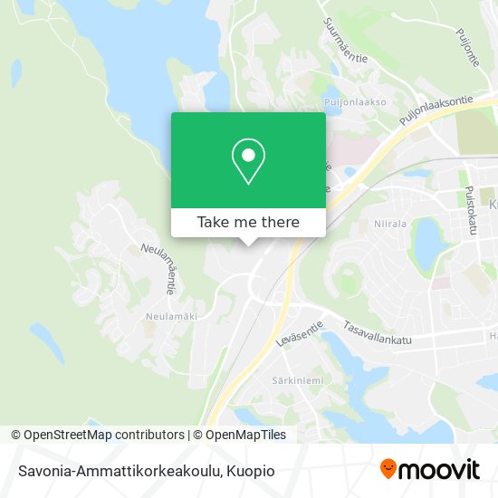 Savonia-Ammattikorkeakoulu map