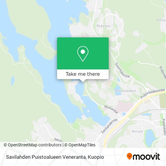 Savilahden Puistoalueen Veneranta map