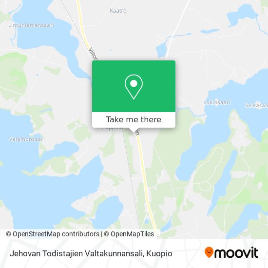 Jehovan Todistajien Valtakunnansali map